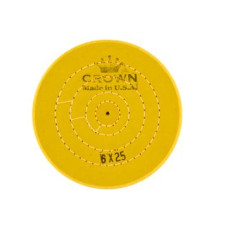 Коло муслінове CROWN жовте d-150 мм, 25 шарів.