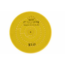 Коло муслінове CROWN жовте d-150 мм, 40 шарів.
