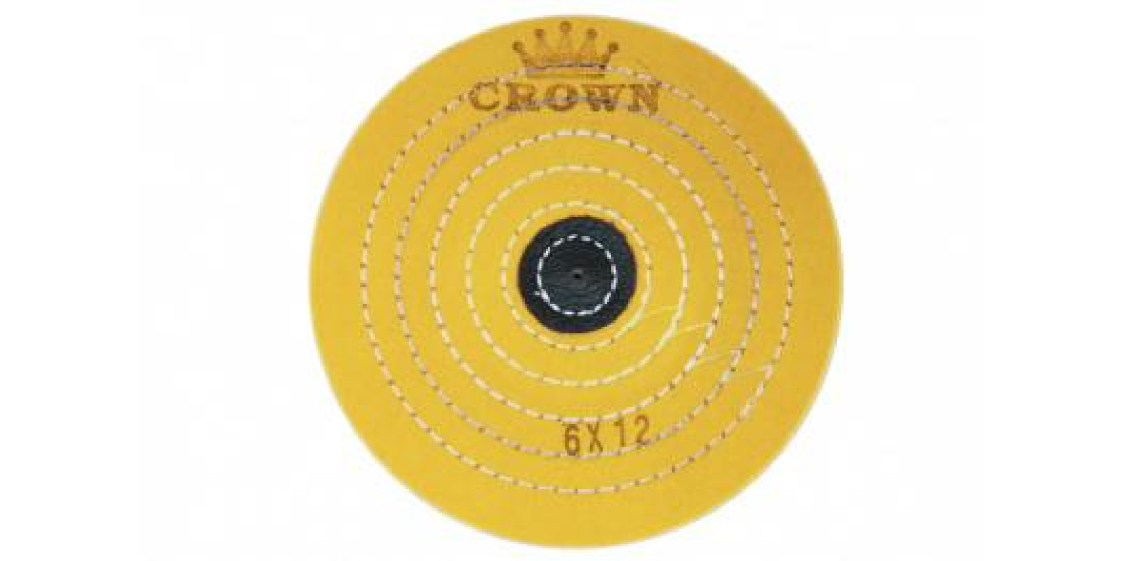 Коло муслінове CROWN жовте d-150мм, 12 шарів (з шкір. п'ятаком) Коло муслінове CROWN жовте d-150мм, 12 шарів (з шкір. п'ятаком)