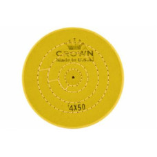 Коло муслінове CROWN жовте d-100 мм, 50 шарів.