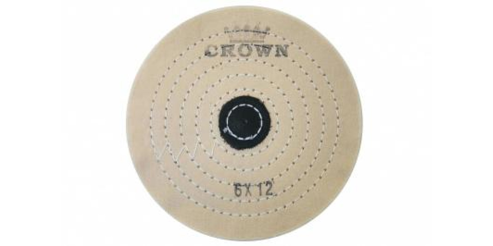 Коло муслінове CROWN біле d-150мм, 12 шарів (з шкір. п'ятаком)