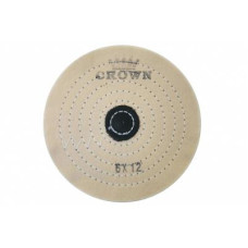 Коло муслінове CROWN біле d-150мм, 12 шарів (з шкір. п'ятаком)