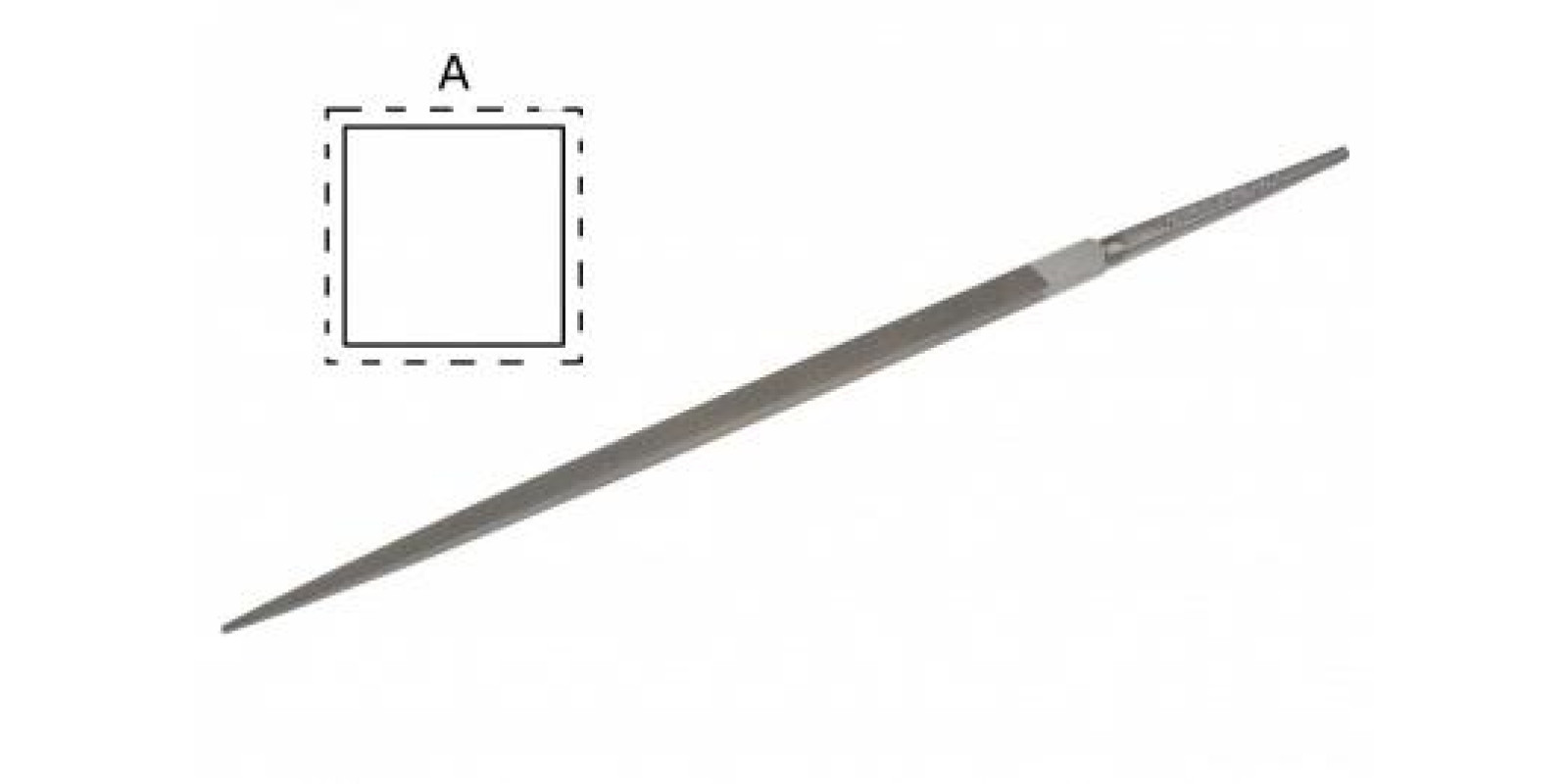 Напильник квадратный VALLORBE LP1464-6/150 мм №2 Напильник квадратный VALLORBE LP1464-6/150 мм №2