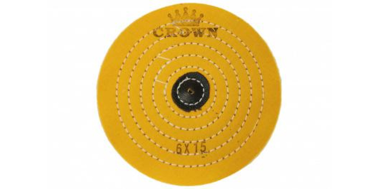 Коло муслінове CROWN жовте d-150мм, 15 шарів (з шкір. п'ятаком) Коло муслінове CROWN жовте d-150мм, 15 шарів (з шкір. п'ятаком)