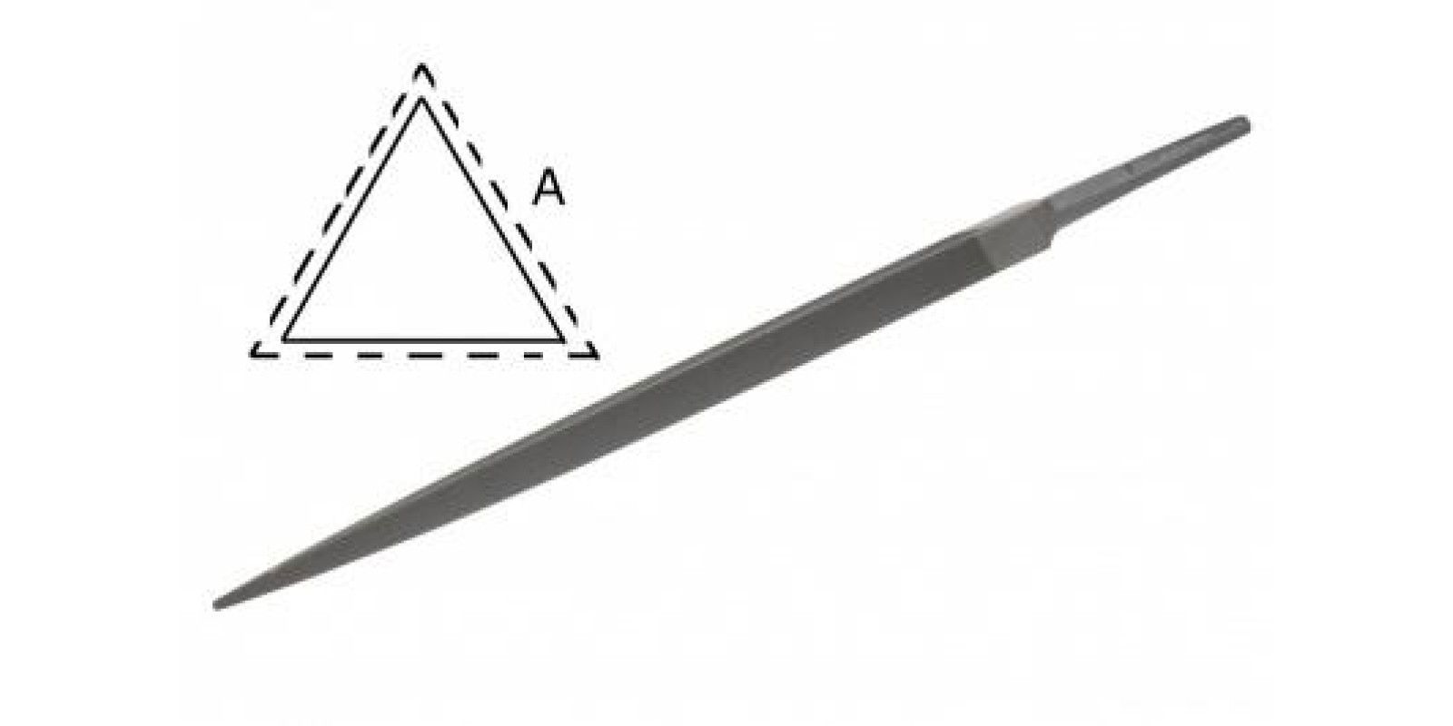 Напильник треугольный VALLORBE LP1360-8/200 мм №1 Напильник треугольный VALLORBE LP1360-8/200 мм №1