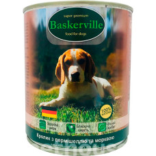 Baskerville Кролик з вермішеллю та морквою для собак