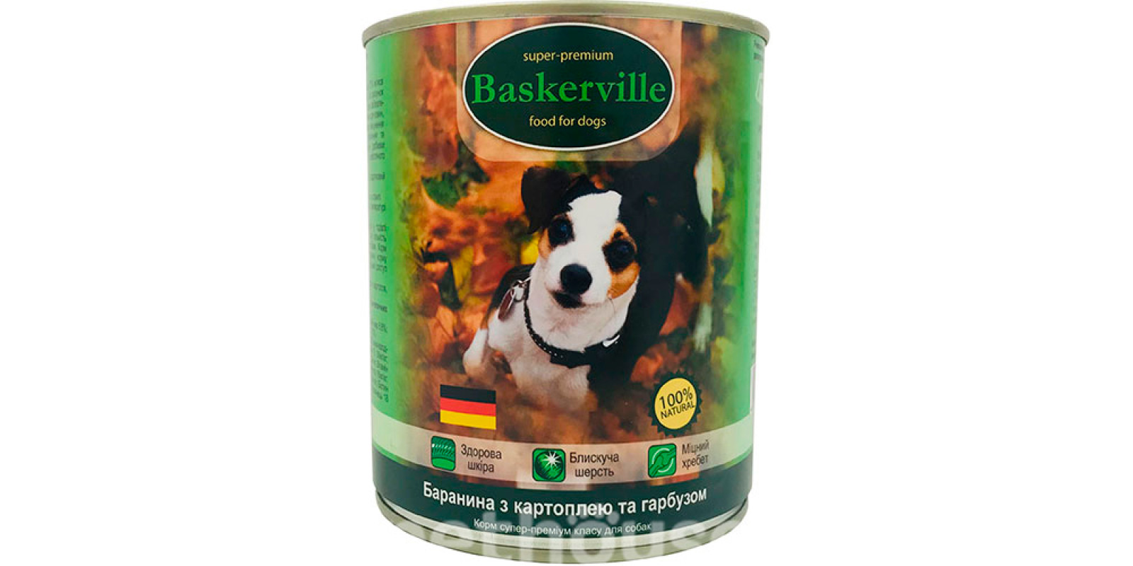 Baskerville Баранина з картоплею та тыквою для собак