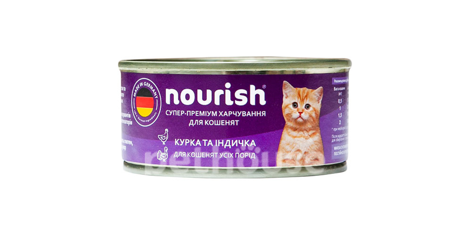 Nourish Курка та індичка для кошенят