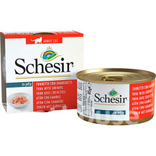 Schesir консерви для котів, тунець з креветками