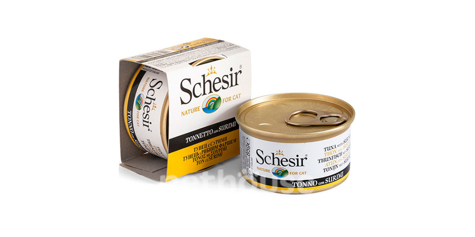 Schesir консерви для котів, тунець з сурімі
