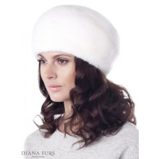 Класичний норковий берет, без додаткового оздоблення Т1533 Класичний норковий берет, без додаткового оздоблення Т1533