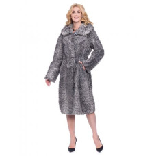 Шуба из каракуля с капюшоном Т2726