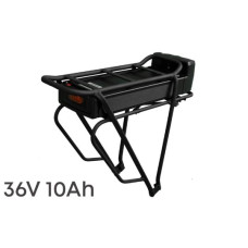 Литиевый аккумулятор для электровелосипеда 36V 10Ah на багажник