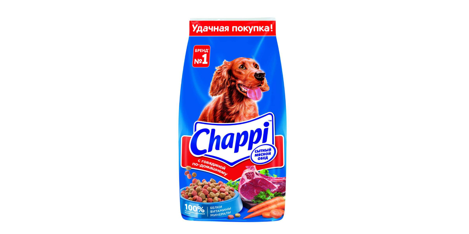 Сухий корм для собак Chappi Ситний обід, Яловичина по-домашньому, 15кг