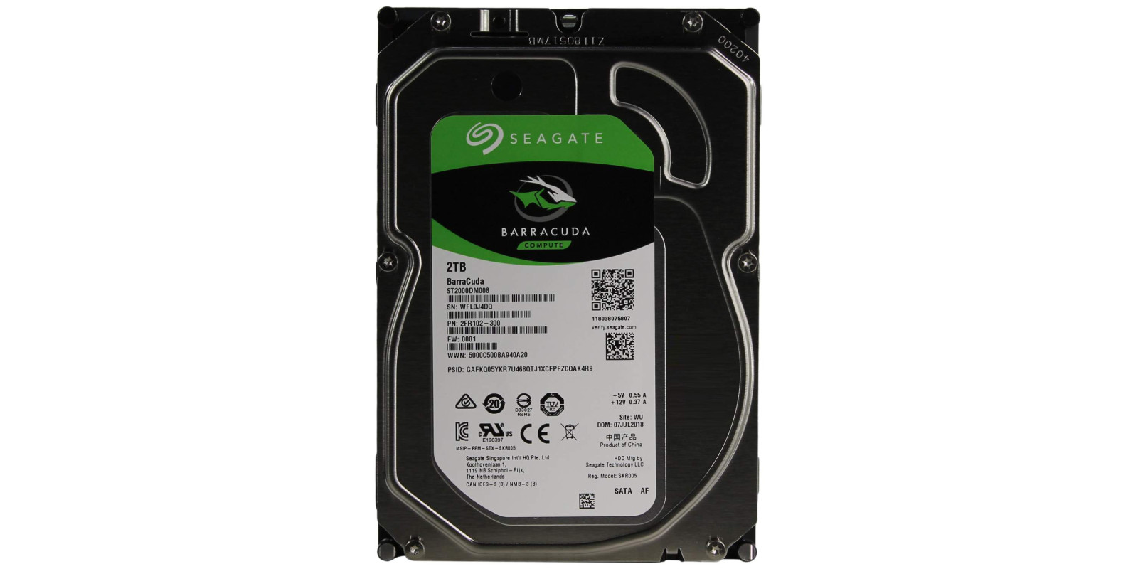 Жесткий диск Seagate BarraCuda 2ТБ (ST2000DM008)