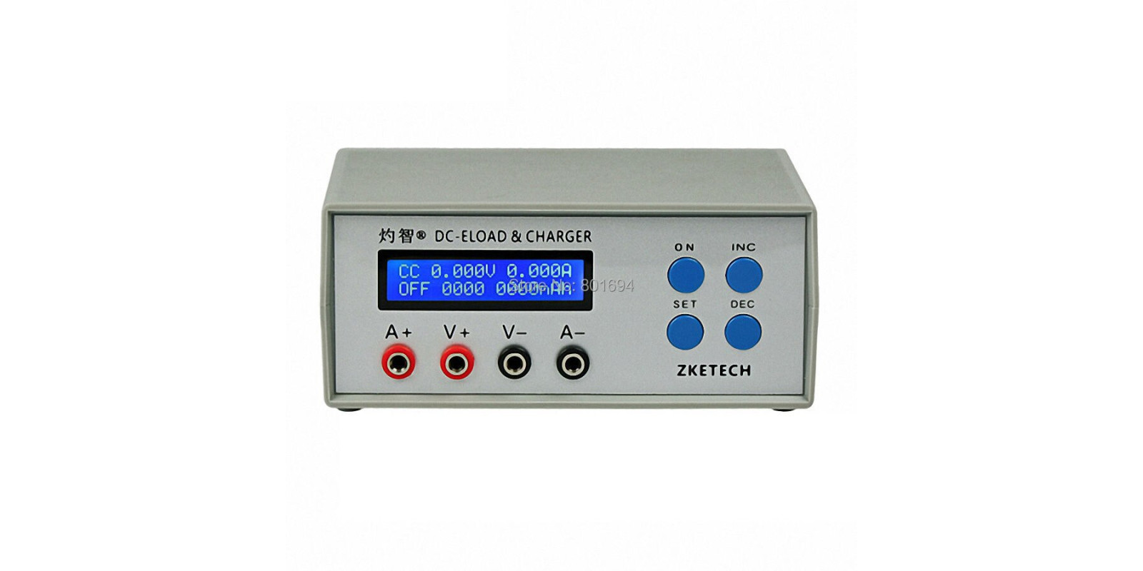 Электронный тестер аккумуляторов ZKETECH EBC-A05+