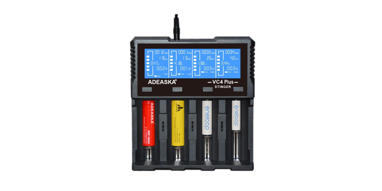 Зарядний пристрій ADEASKA VC4 PLUS Intelligent LCD Зарядний пристрій ADEASKA VC4 PLUS Intelligent LCD