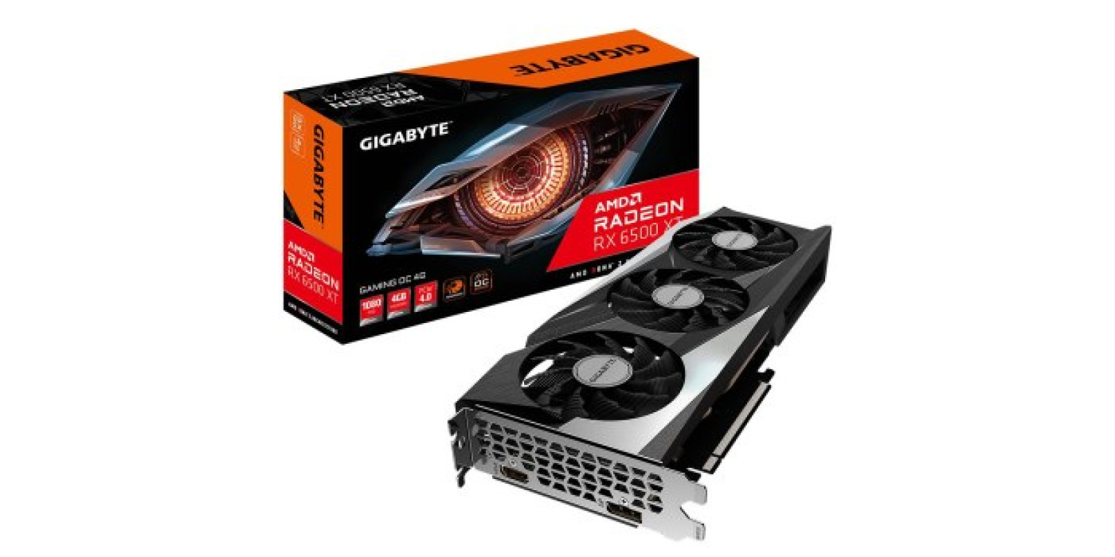 GIGABYTE Radeon RX 6500 XT 4Gb GAMING OC (GV-R65XTGAMING OC-4GD)