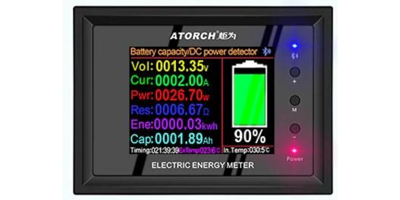 Тестер емкости аккумулятора ATORCH DT24 вольтметр амперметр Тестер емкости аккумулятора ATORCH DT24 вольтметр амперметр