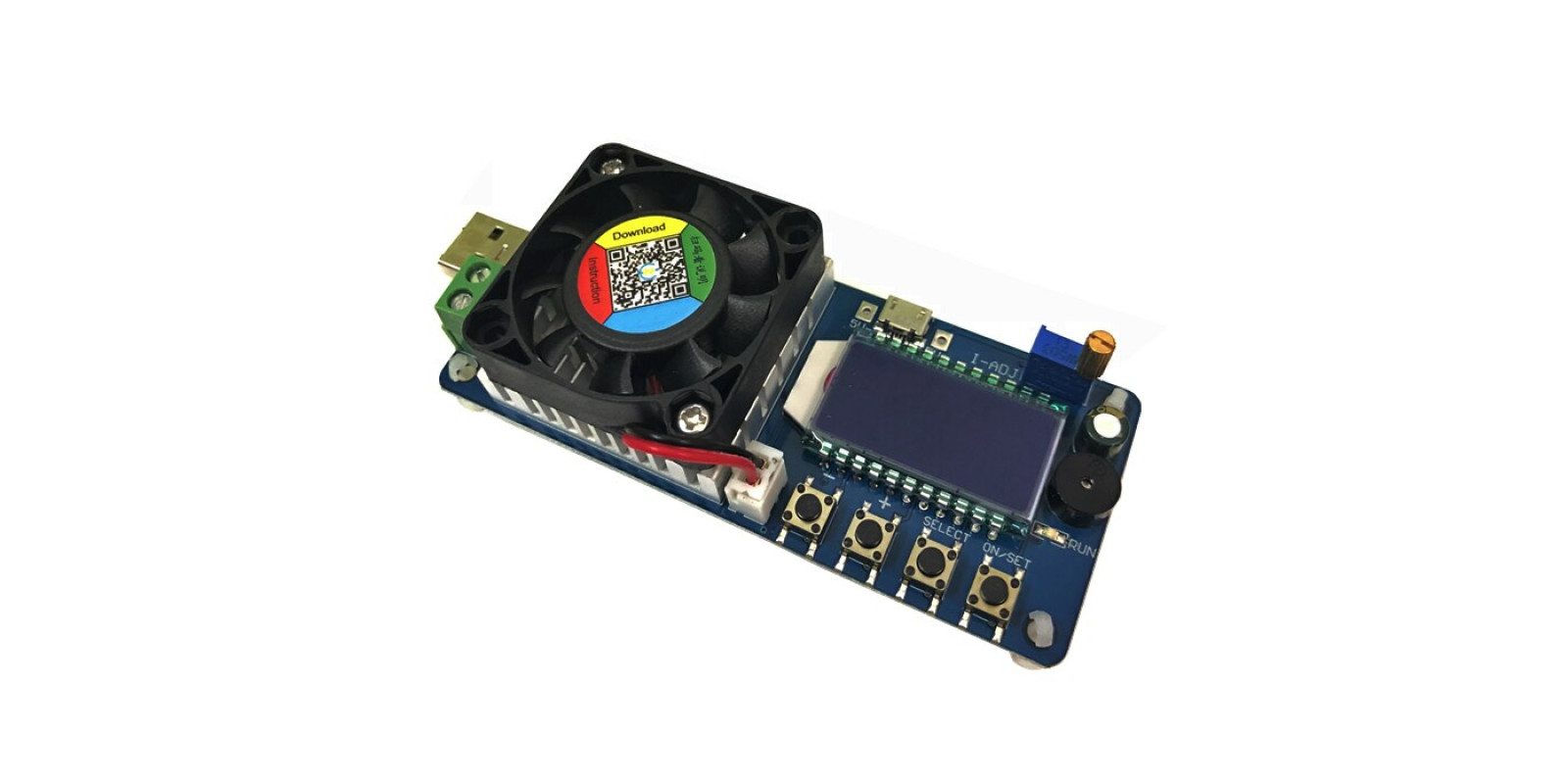 Регульоване електронне навантаження, опір USB 5A LCD (FX35)