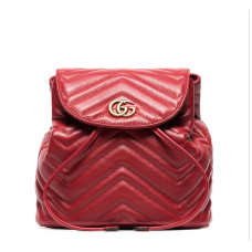 Червоний шкіряний рюкзак Gucci Lady