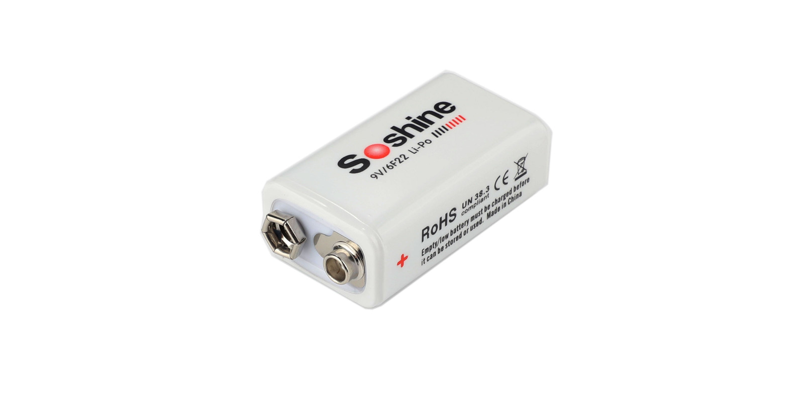 Аккум Крона 6F22 Soshine Fe 9.6V-680 680mAh 9,6V Li-Fe 