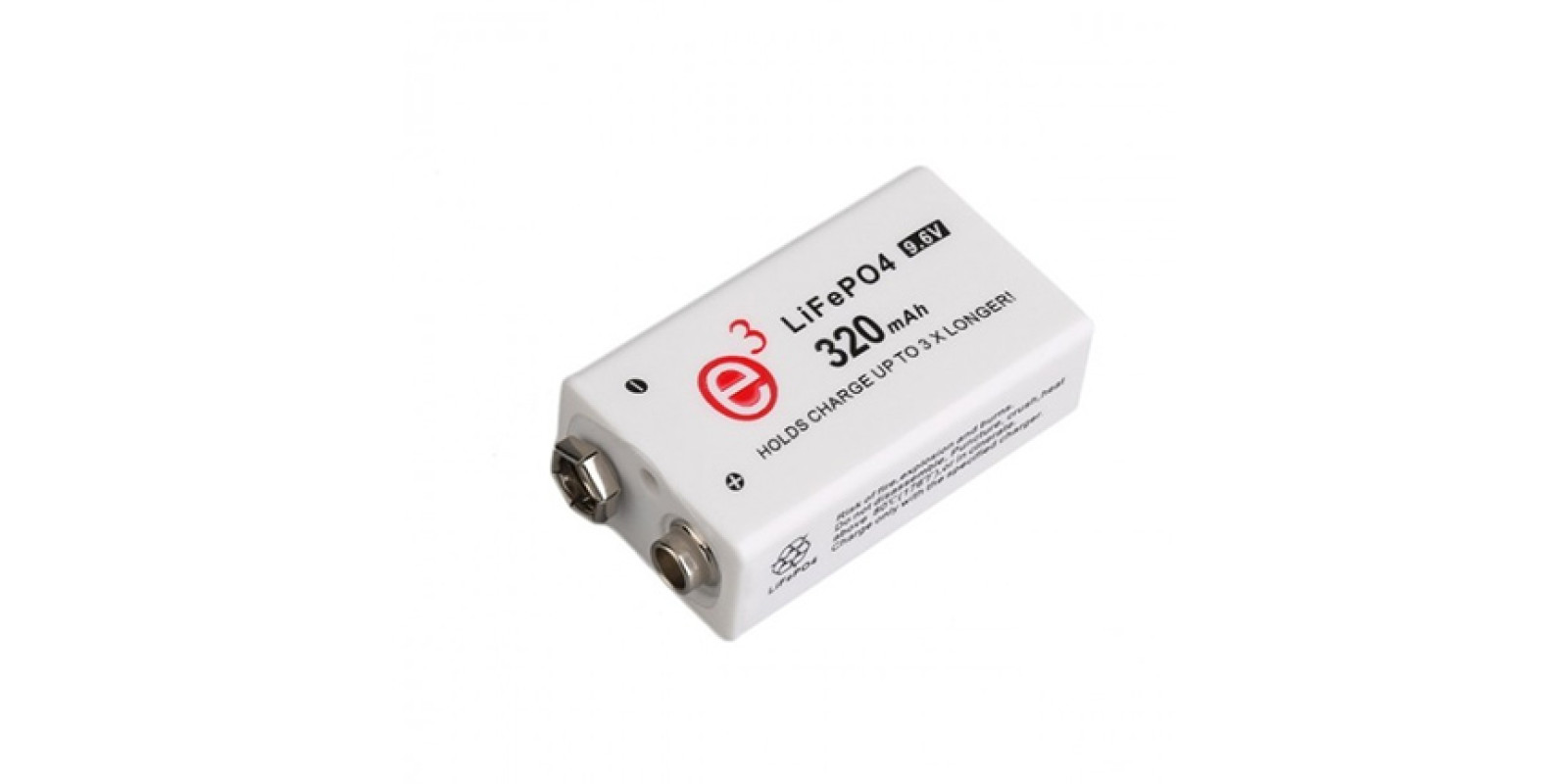 Аккум Крона 6F22 Soshine Fe 9.6V-320 320mAh 9,6V Li-Fe Аккум Крона 6F22 Soshine Fe 9.6V-320 320mAh 9,6V Li-Fe