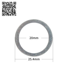 Переходное кольцо для пильных дисков 25.4*20*1.2