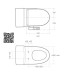  кришка біде для унітазу xiaomi smart toilet cover сучасна сантехніка 10113 9