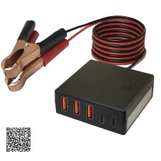 USB-A/С порт для заряджання гаджетів від акумулятора 12/24 В