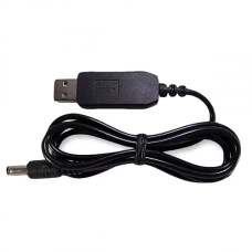 Кабель питания c преобразователем DC USB-A 5 В на DC 12 В 5.5*2.1