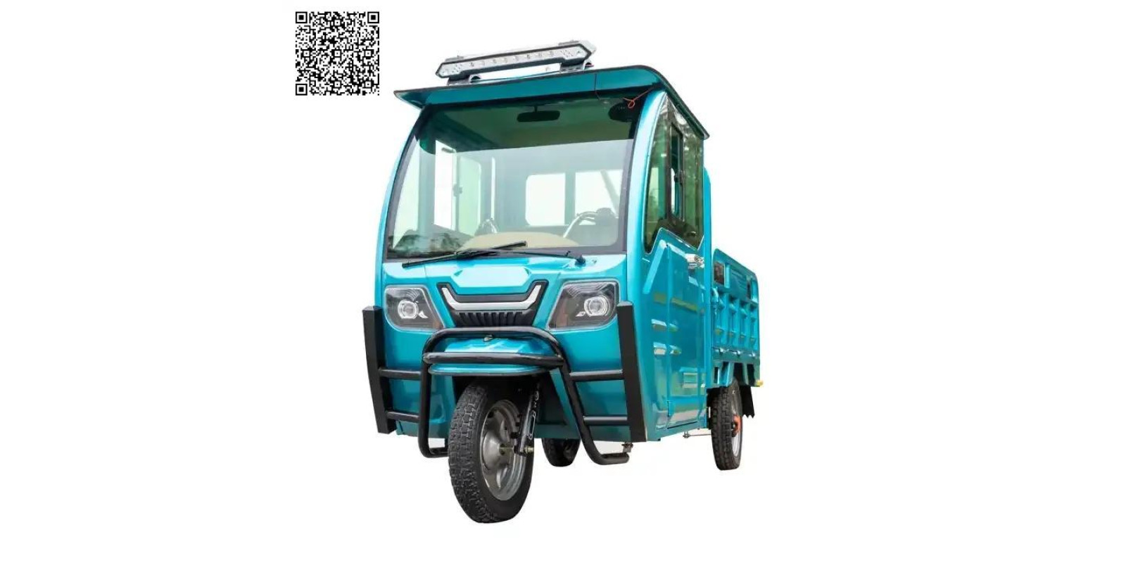 Грузовой электротрицикл с кабиной Electrowin Cargo X3