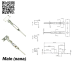  контакт «папа» (male pin) dupont 2,54 мм электронные компоненты и комплектующие 156388 2