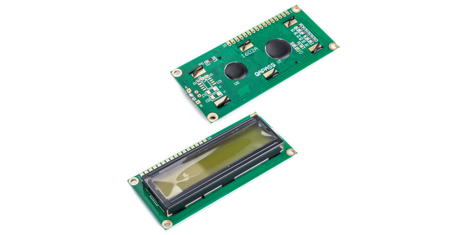 LCD 1602 с жёлтой подсветкой (HD44780)