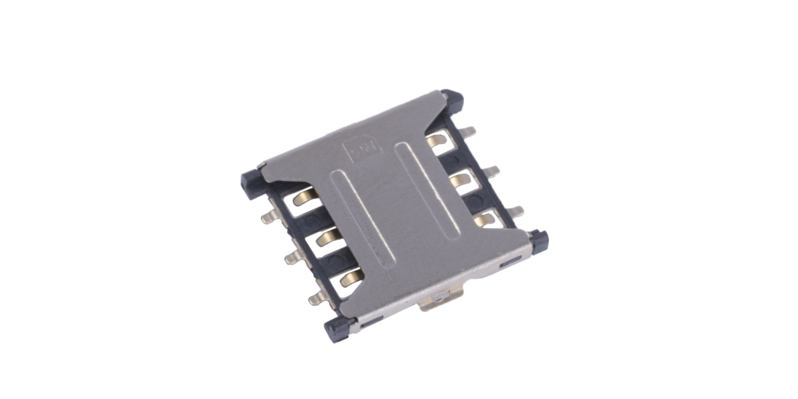 Держатель для nano-SIM-card, 6контактов (SIM-076-6P-H1.35-R) KLS Держатель для nano-SIM-card, 6контактов (SIM-076-6P-H1.35-R) KLS