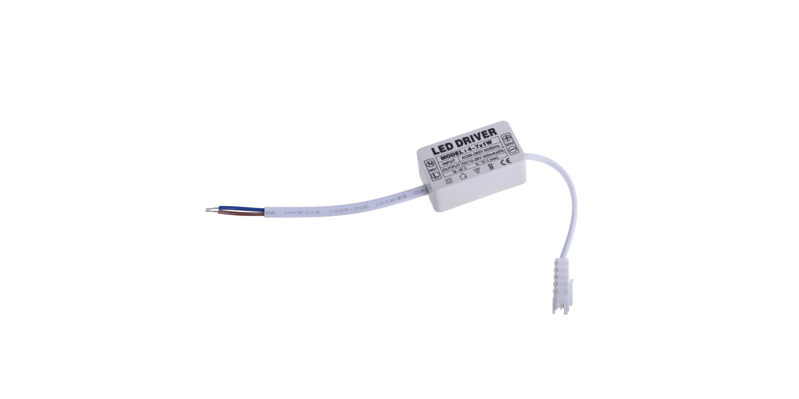 Драйвер для светодиодов 4-7W, 85-265V, DC12-26V 300mA