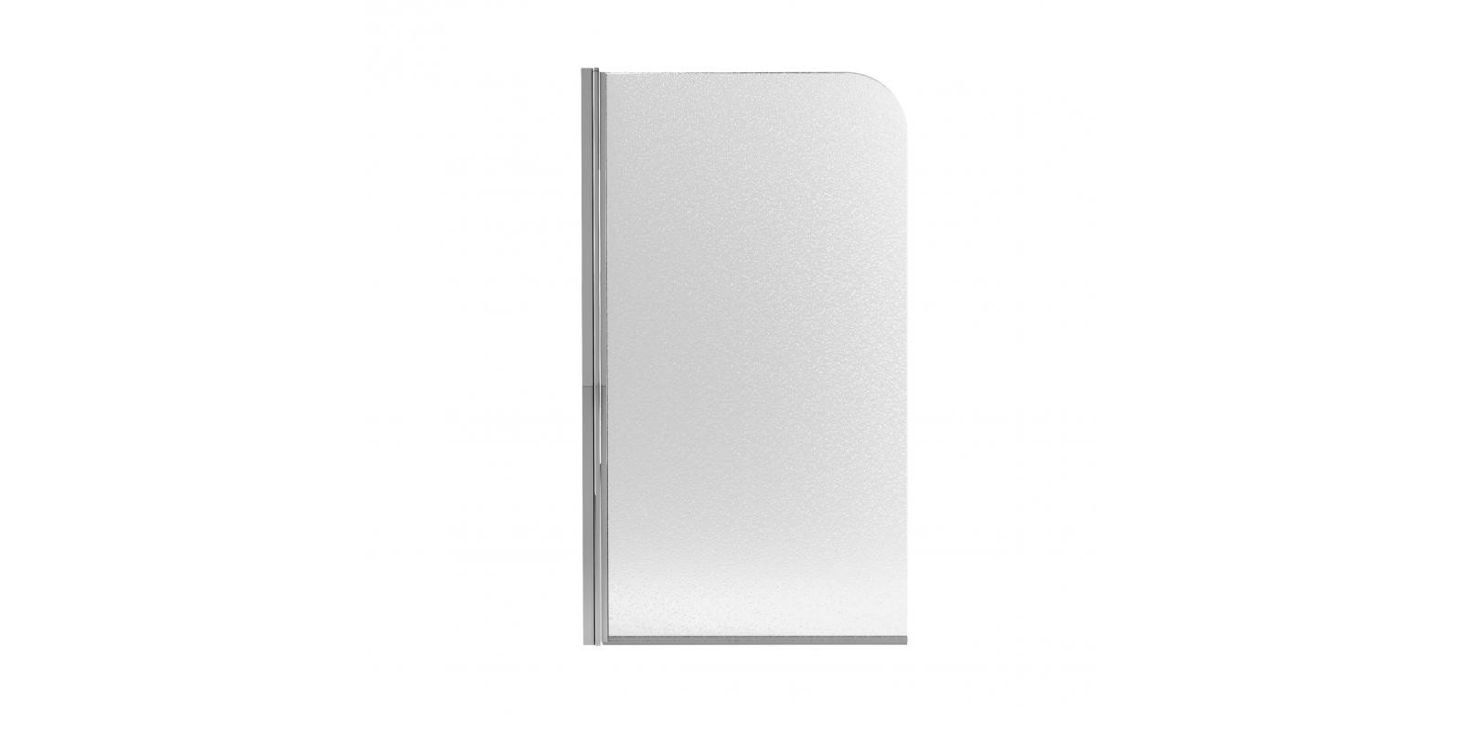 Штора на ванну Qtap Standard CRM407513APL скло Pear 6 мм, 75х130 см, ліва (Код: SD00039718)