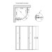  душова кабіна lidz wieza sc80x80.sat.high.l, скло linie 4 мм без піддону (код: sd00047624) сучасна сантехніка 29271 2