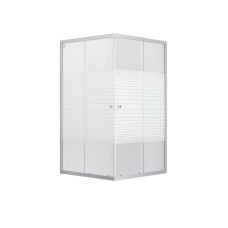 Душова кабіна Lidz Wiezak SC80x80.SAT.LOW.L, скло Linie 4 мм без піддону (Код: SD00047633)
