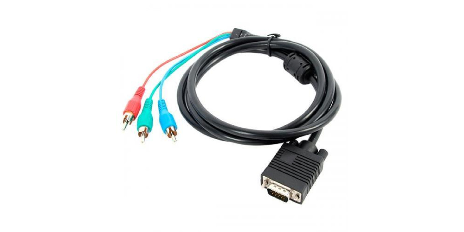 Компонентний кабель vga 3 rca для монітора, проектора (довжина 1,5 м) Компонентний кабель vga 3 rca для монітора, проектора (довжина 1,5 м)