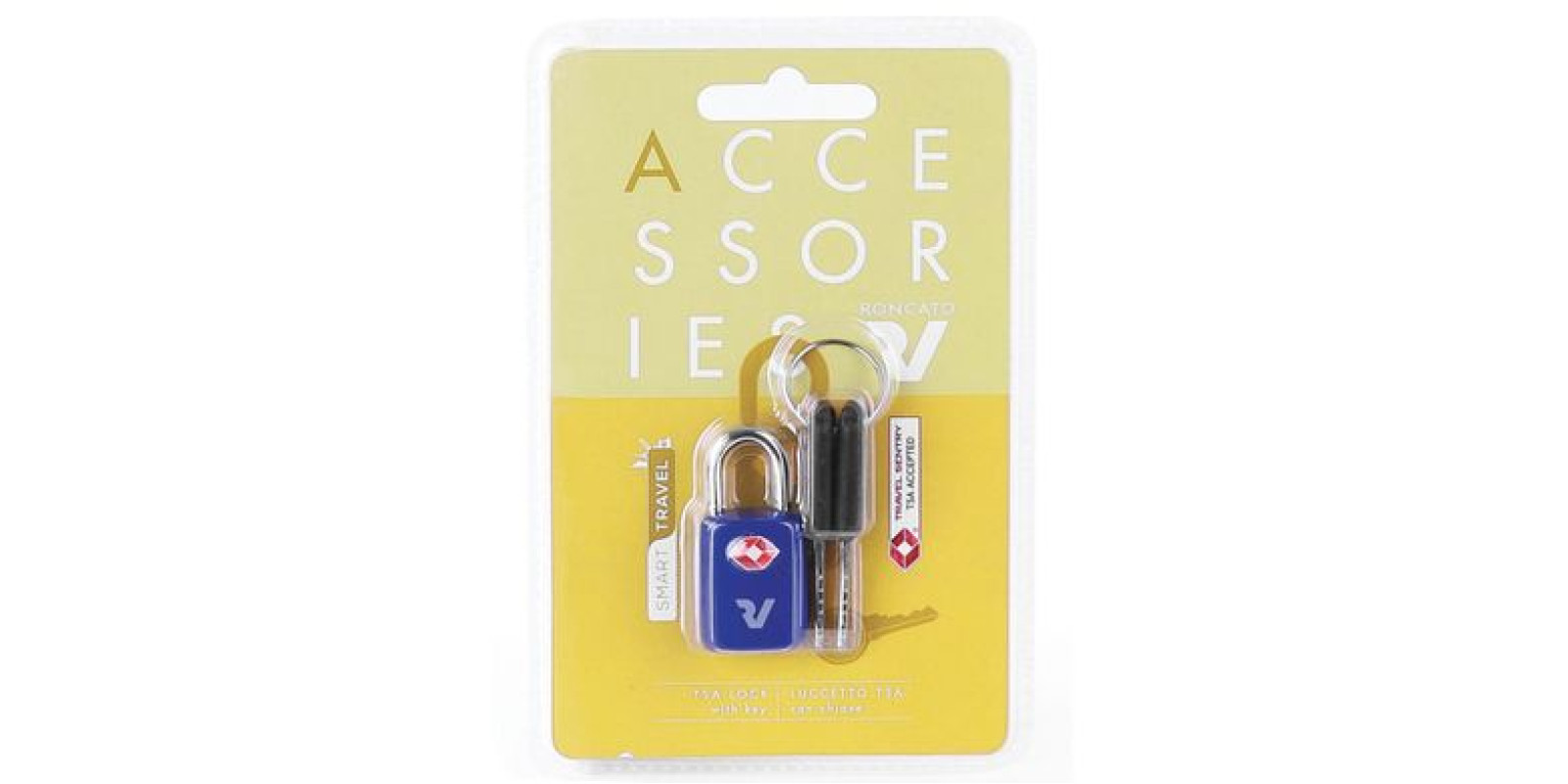 Навесной замок на ключах с системой TSA Roncato Accessories 419090 Blue