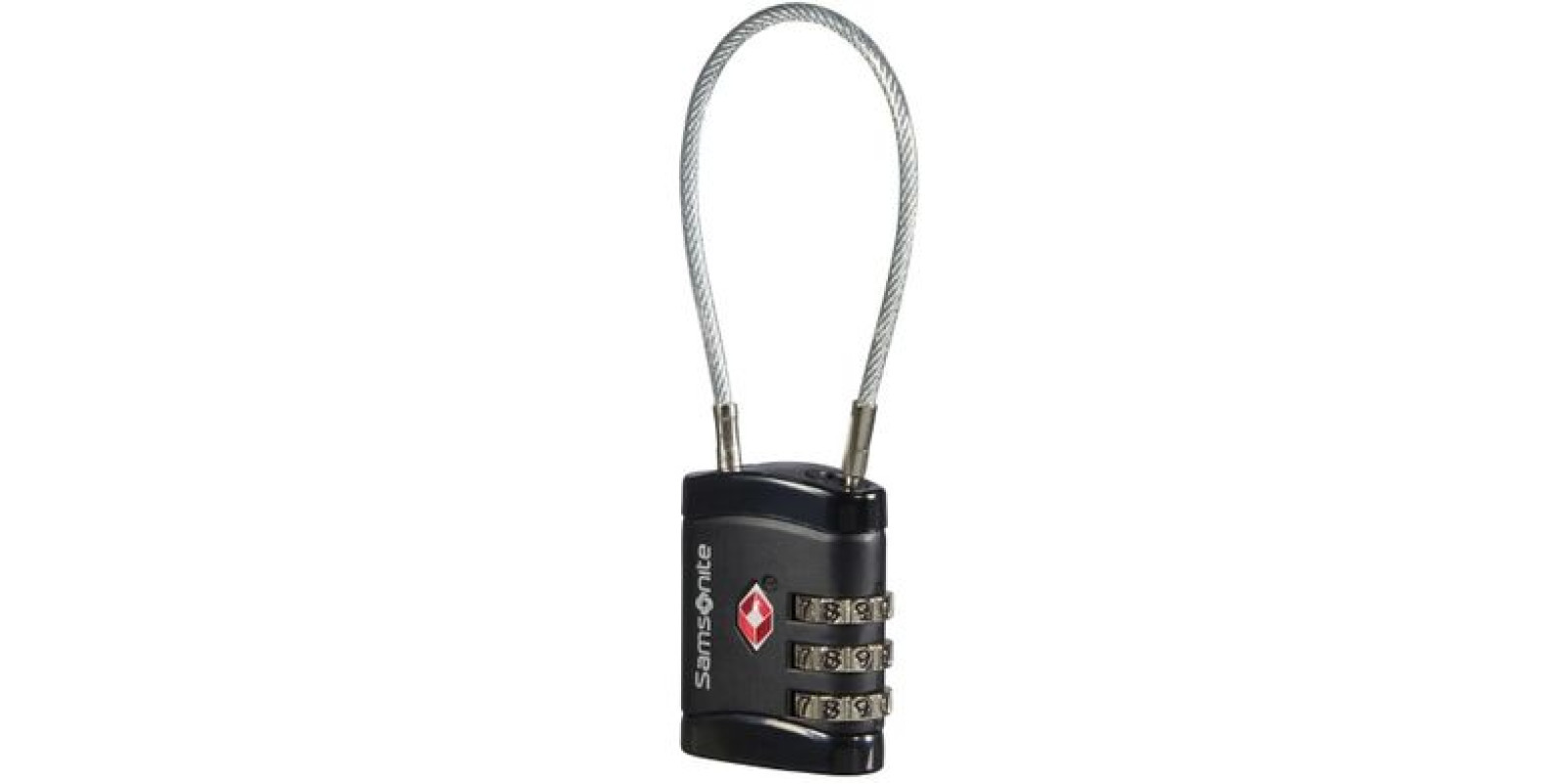 Навісний кодовий замок із системою TSA Samsonite Cablelock CO1*041;09 Black