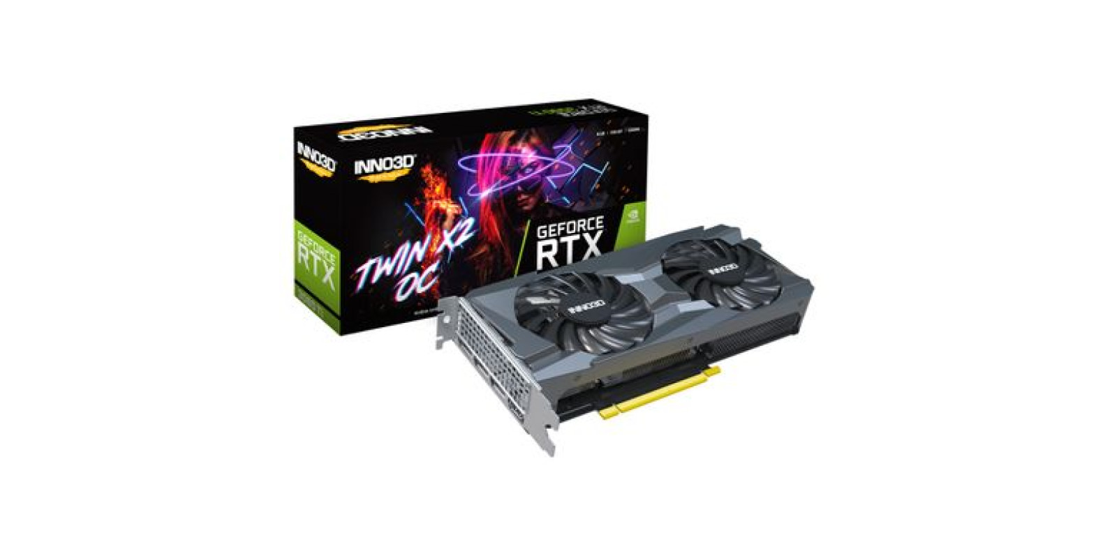 INNO3D GEFORCE RTX 3060 Ti TWIN X2 OC LHR (N306T2-08D6X-119032DH) INNO3D GEFORCE RTX 3060 Ti TWIN X2 OC LHR (N306T2-08D6X-119032DH)