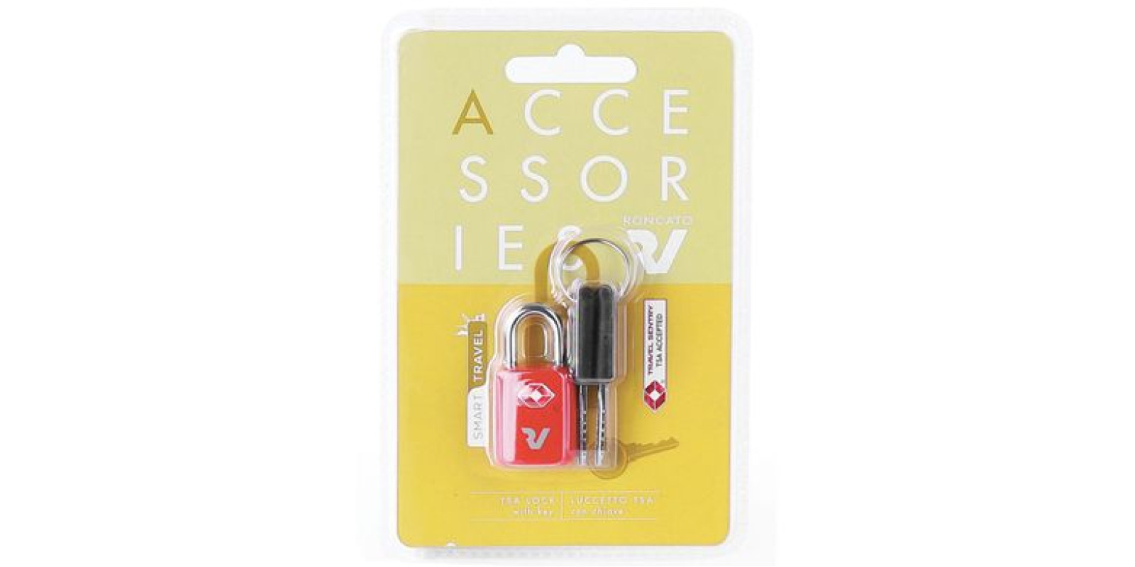 Навесной замок на ключах с системой TSA Roncato Accessories 419090 Red