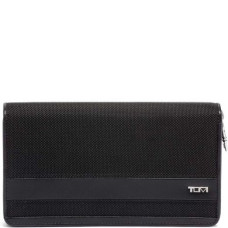 Портмоне з натуральної шкіри та текстилю Tumi Alpha Zip-Around Travel Wallet 01192277D2 Black