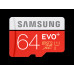  карта пам'яті microsd samsung 64gb 10 class evo plus + адаптер (mb-mc64ha/ru) смартфони, тб та електроніка 14101 2
