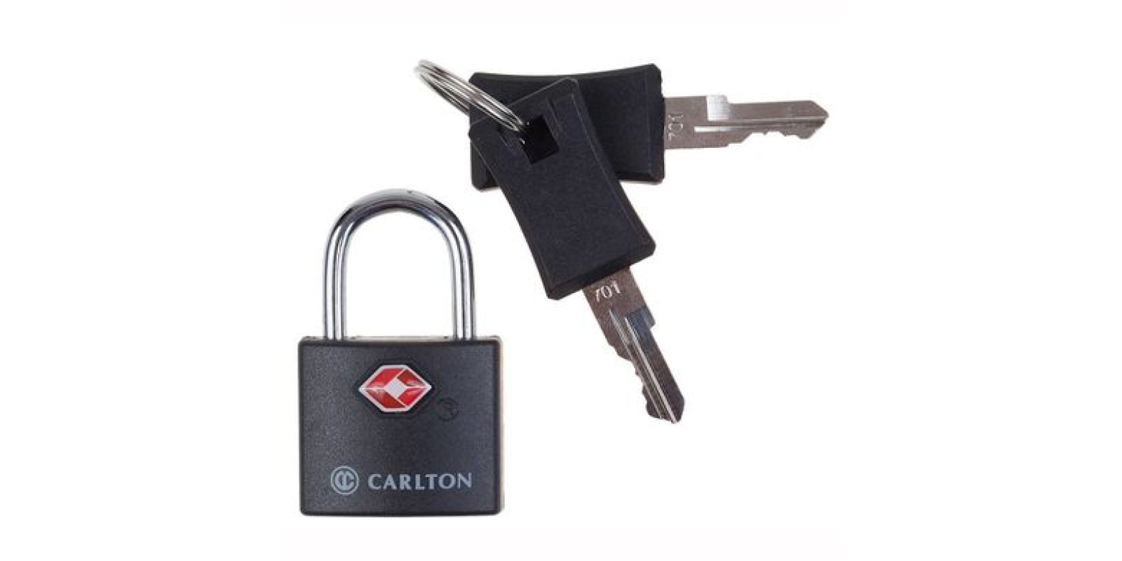 Навесной замок на ключах с системой TSA Carlton 05992797X