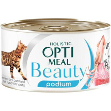 Вологий корм для котів Optimeal Beauty Podium 70 г (тунець та кальмари)