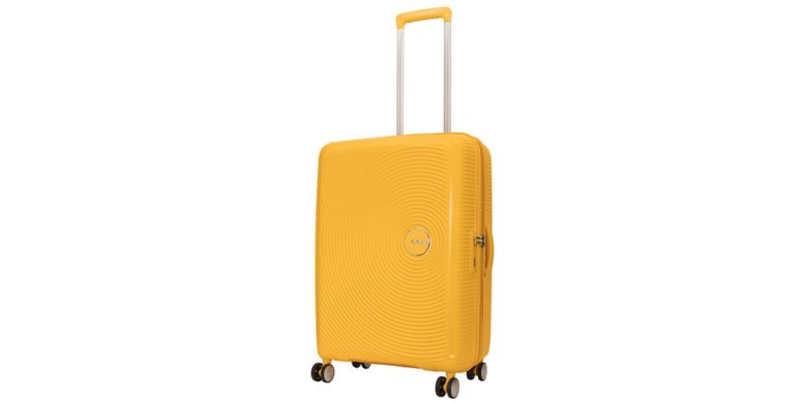 Чемодан American Tourister Soundbox из полипропилена на 4-х колесах 32G*002 Golden Yellow (средний)