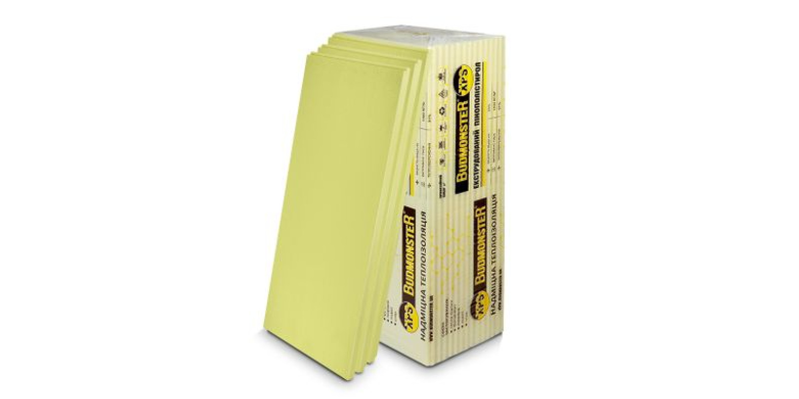 Пінополістирол екструдований BudMonster ПСЕ-т-35-30х550х1200-XPS, 0.66 м2, 9.24 м2 в уп